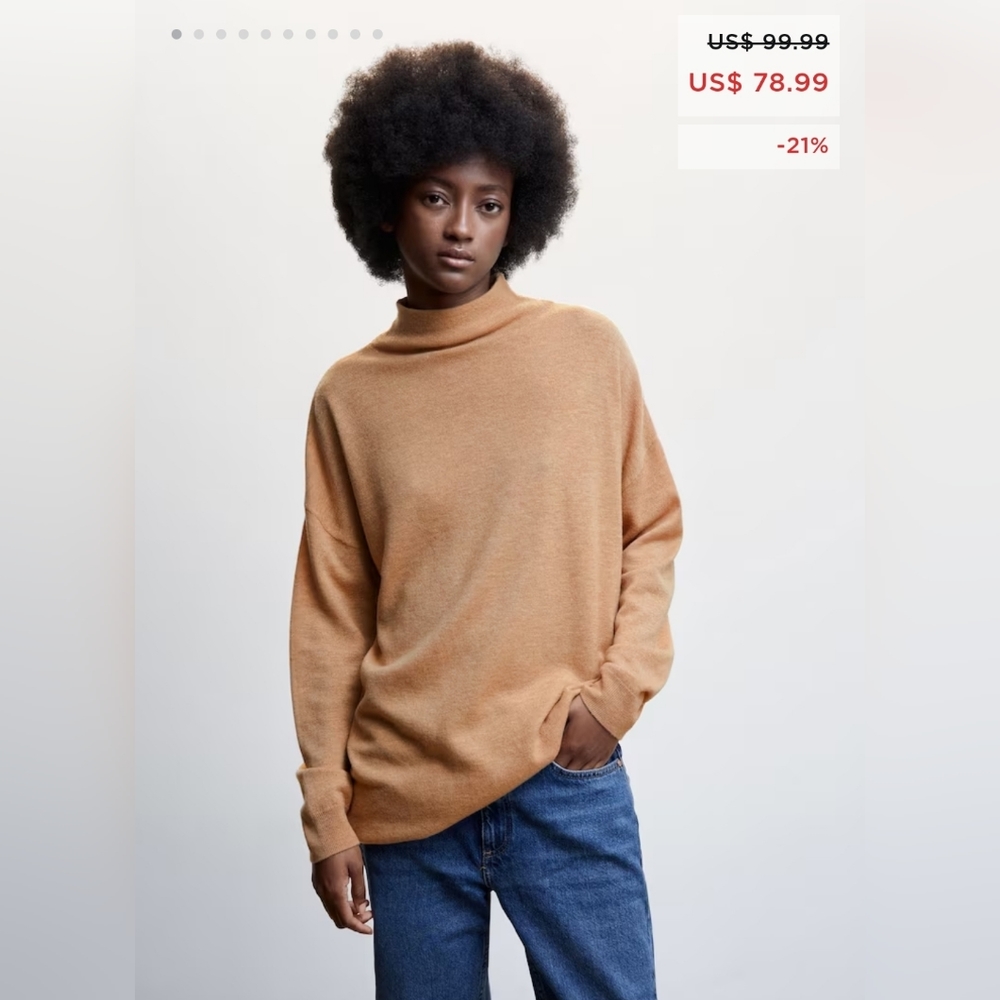 MANGO 100% wool sweater - Picture 4 of 6